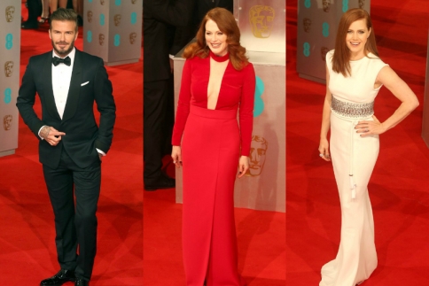 O David Beckham και οι καλοντυμένες σταρ των BAFTA Awards