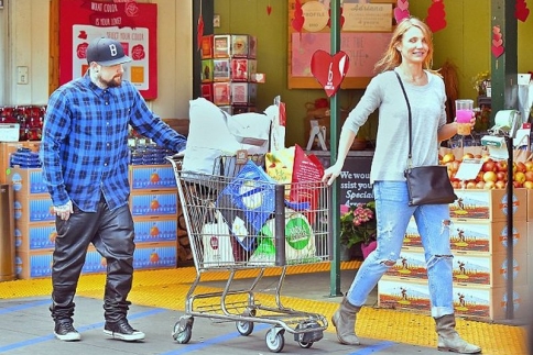 Love and Married! Στο super market Cameron Diaz και Benji Madden