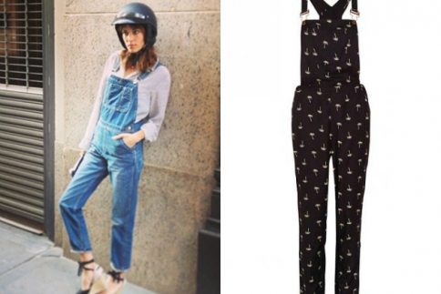 To dungarees look της Alexa Chung