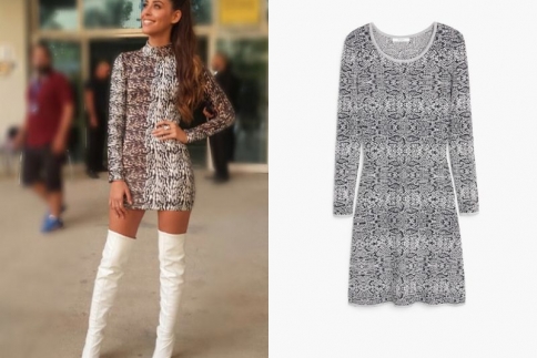 Demy : Το look του χειμώνα θέλει mini φόρεμα και ψηλές μπότες