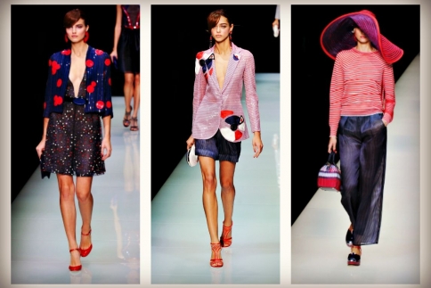 Milan fashion week : H S/S 16 συλλογή του Giorgio Armani έχει navy και minimal επιρροές  
