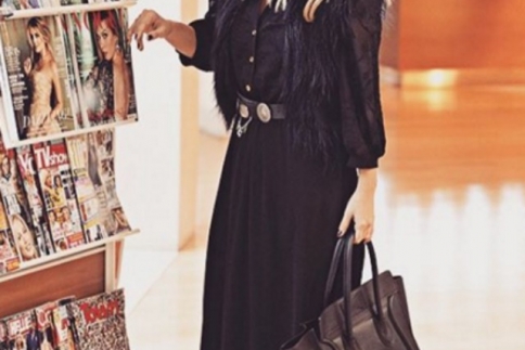Street style : Η Μαρία Ηλιάκη εντυπωσιάζει με ένα θηλυκό total black look