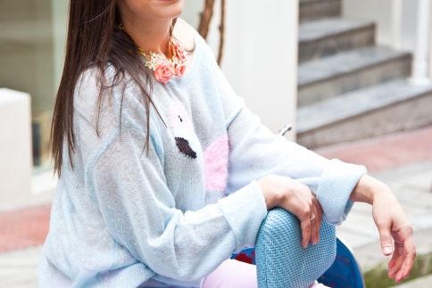 Το street style της εβδομάδας : Το total pastel look που θα ερωτευτείς