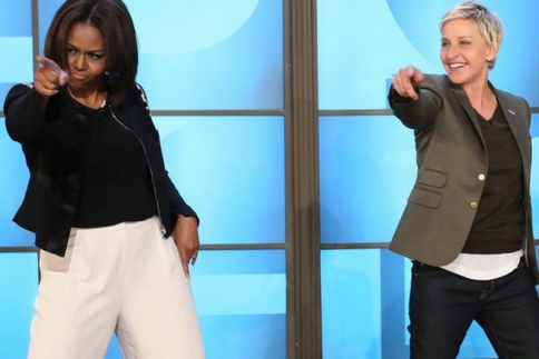 Michelle Obama: Η πρώτη κυρία χορεύει στο πλατό της Ellen DeGeneres 