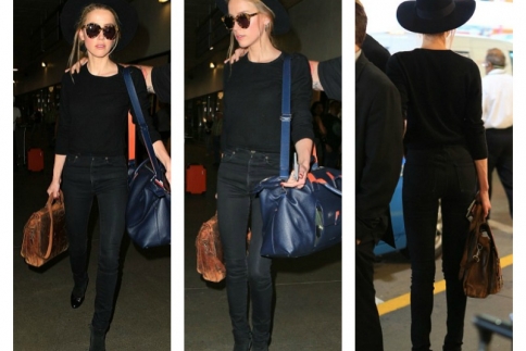 Skinny jean για την skinny Amber Heard!