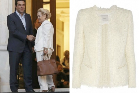 Βασιλική Θάνου : Total white look της νέας πρωθυπουργού κόντρα στα στερεότυπα
