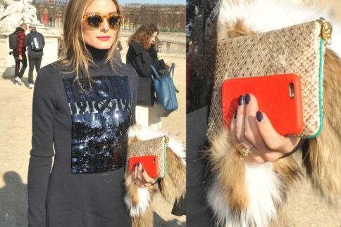 Μωβ νύχια για fashionistas όπως είναι και η Olivia Palermo