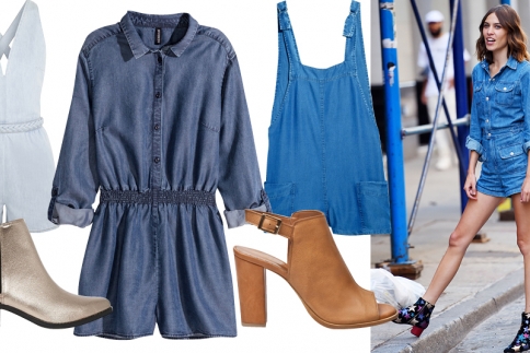 Alexa Chung : Σου αποκαλύπτει πως να φορέσεις το τζιν playsuit το καλοκαίρι