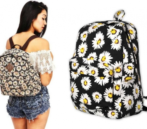 DIY : Φτιάξε το πιο εντυπωσιακό backpack με μαργαρίτες