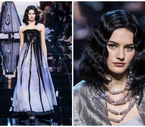 Μαύρο βινύλιο στα μάτια: το πρότεινε ο Giorgio Armani για την επόμενη σεζόν! 