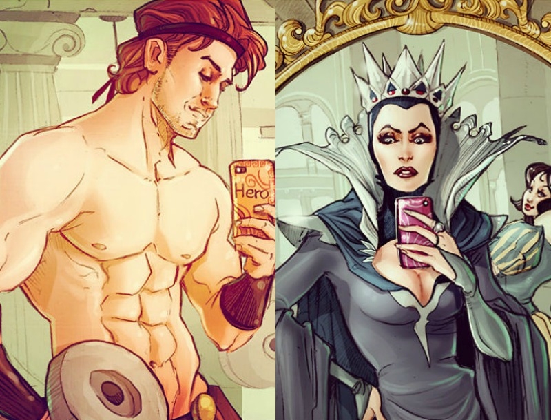 Τι θα γινόταν αν οι χαρακτήρες του Disney έβγαζαν selfies; Τι θα γινόταν αν οι χαρακτήρες του Disney έβγαζαν selfies;