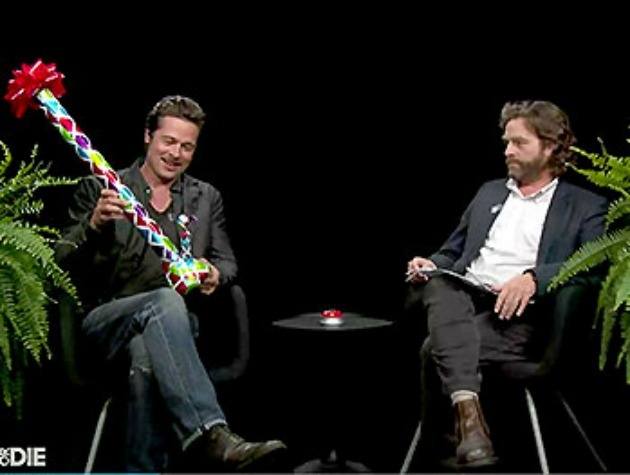 Η ξεκαρδιστική συνέντευξη του Brad Pitt στον Zach Galifianakis Η ξεκαρδιστική συνέντευξη του Brad Pitt στον Zach Galifianakis