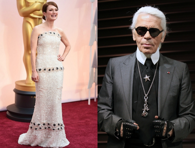 Karl Lagerfeld: Τι είπε για το Chanel φόρεμα της Julianne Moore στα Oscars Karl Lagerfeld: Τι είπε για το Chanel φόρεμα της Julianne Moore στα Oscars