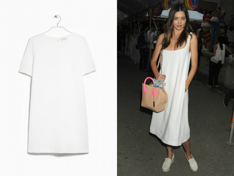 Μiranda Kerr : Συνδυάζει το λευκό φόρεμα με sneakers Μiranda Kerr : Συνδυάζει το λευκό φόρεμα με sneakers