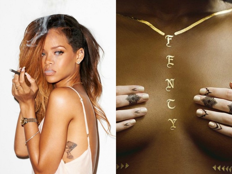 Rihanna: Σχεδιάζει μεταλλικά τατουάζ και γίνεται μανία! Rihanna: Σχεδιάζει μεταλλικά τατουάζ και γίνεται μανία!