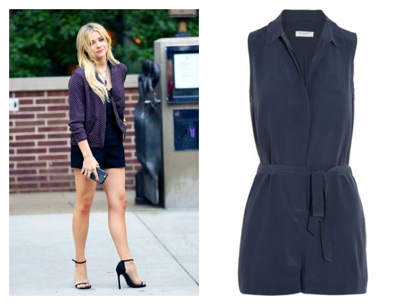 Chloë Moretz : Σέξι και chic με το μπλε playsuit να πρωταγωνιστεί Chloë Moretz : Σέξι και chic με το μπλε playsuit να πρωταγωνιστεί