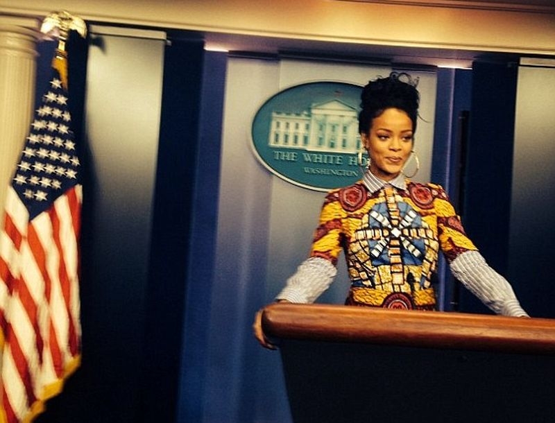 H Rihanna αναστάτωσε τον Λευκό Οίκο H Rihanna αναστάτωσε τον Λευκό Οίκο